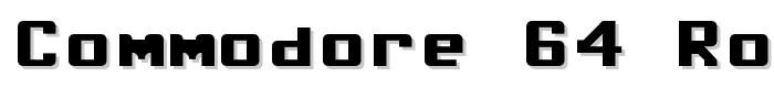 Commodore 64 Rounded font